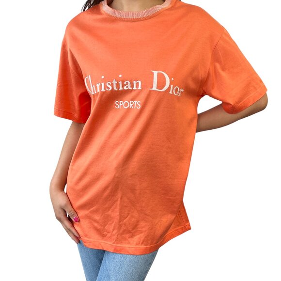 Christian Dior Tシャツ M Christian Dior Sports Vintage Big Logo T